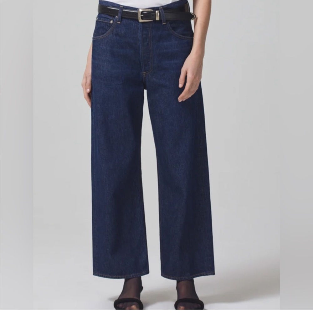 Citizens Of Humanity Dark Blue Wide Leg Jeans